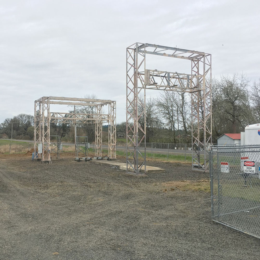 complete electrical sub station rebuild high pass substation.